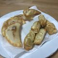 いか山's cooksnap of when they made 餃子の皮で♡チーズ&枝豆スティック☆.