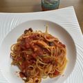 chi−ちゃん's cooksnap of when they made 缶詰で超簡単♪イワシとトマトのパスタ.