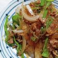 まぶたん's cooksnap of when they made ひき肉ピーマン玉ねぎ春雨炒め.