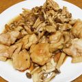 vabochan's cooksnap of when they made 鶏ときのこのバタぽんソテー.
