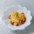 みちゃこmisako's cooksnap of when they made ウインナーとゆで卵のチーズ焼き.