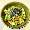 azbjbn's cooksnap of when they made 納豆とおくらのねばねば丼☆.