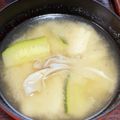ちゅきぞうこ's cooksnap of when they made ズッキーニと舞茸のじゅわっとお味噌汁.