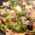 ちーママhw1's cooksnap of when they made 厚揚げ、茄子、ピーマン、豚肉の甘辛炒め.