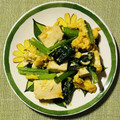 リペット's cooksnap of when they made 豆腐と小松菜と卵の炒め物.