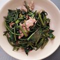 neconoco's cooksnap of when they made ご飯すすむ♪空心菜と豚バラ炒め.