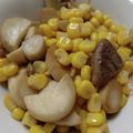 えくぼ母さん's cooksnap of when they made エリンギとコーンのバター醤油炒め.