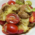 クックA99ZAB☆'s cooksnap of when they made 鶏肉とキャベツのめんつゆカレー炒め.