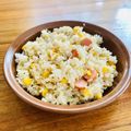 ねっちゃんっ's cooksnap of when they made たっぷりウインナーのコンソメバター炒飯.