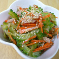よっしー食堂's cooksnap of when they made 簡単、ゴーヤの和え物.