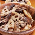 低カロ探検隊's cooksnap of when they made レンコン・まいたけと豚肉の炒め煮.
