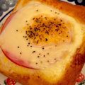 ぴあのちゃん95's cooksnap of when they made シンプル♪チーズとハムのトースト.