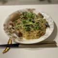あさっぴ1112's cooksnap of when they made 包丁不要！鯖缶そうめん炒め.