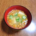 もふもふクロさん's cooksnap of when they made オクラ☆なめこの味噌汁.