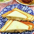 在宅勤務のおじさん's cooksnap of when they made ツナのホットサンド★ツナメルト.