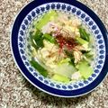ふたごゆき's cooksnap of when they made チンゲン菜と豚バラ肉の中華風スープ.