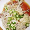 クックD8XVS6☆'s cooksnap of when they made 【腸活】豚肉、えのき、オクラの冷やし中華.