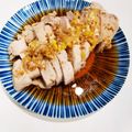 つよまり's cooksnap of when they made レンジで簡単！蒸し鶏のレモンねぎ醤油かけ.