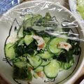 アユリﾁｧﾝ's cooksnap of when they made ❀わかめ♬胡瓜♫竹輪のマヨサラダ.