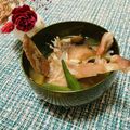 Laufen's cooksnap of when they made アコ(キジハタ)のあら汁.