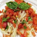 4葉のぶたぶた's cooksnap of when they made 冷製トマトとバジルのカッペリーニ.