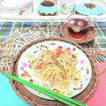 sakuraロゼット's cooksnap of when they made うちの焼きうどん.