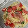 kazuうさぎ's cooksnap of when they made 冷製トマトとバジルのカッペリーニ.