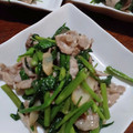 ひっこ's cooksnap of when they made ✿空心菜と豚肉のガーリック塩炒め✿.