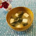 Laufen's cooksnap of when they made ど定番！豆腐とわかめのお味噌汁.