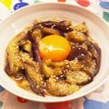 マソップ's cooksnap of when they made レンジで簡単♪とろとろお月見なすユッケ.