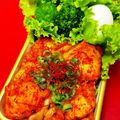 serafin's cooksnap of when they made 簡単♡柔らか鶏胸肉とキムチの炒めもの♡.