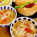 ルぴあ's cooksnap of when they made お好み野菜のマメロニスープ.