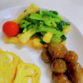 へい♡ゆー♡'s cooksnap of when they made 小松菜と油揚げの酢醤油和え。お弁当にも。.