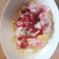 ともまお☆'s cooksnap of when they made 超簡単ランチ★ベーコンチーズエッグごはん.