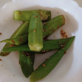 メロンパンケーキ's cooksnap of when they made 簡単！基本のオクラのゴマ和え♡.