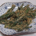 きらり流れ星's cooksnap of when they made レンジで完成！中華風♡オクラのごま和え.