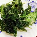 yuko18's cooksnap of when they made ポテチみたい☆モロヘイヤの天ぷら.