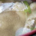 あゆたっくん's cooksnap of when they made 大根 油揚げ 豆苗の味噌汁^^.