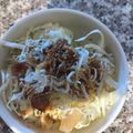 akilala's cooksnap of when they made しらすとベーコンのサラダ.