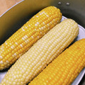 けいさく's cooksnap of when they made うちのとうもろこしの食べ方。by蒸し器。.