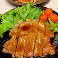 あい♪らんど's cooksnap of when they made 厚切り豚ロースdeトンテキ.