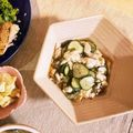 mack♪♪♪'s cooksnap of when they made くずし豆腐のめかぶポン酢和え.
