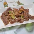 みかかめ's cooksnap of when they made 牛ハラミのネギ塩鉄板焼き.