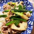 あたむ❤189's cooksnap of when they made 牛肉とレンコンの中華炒め.