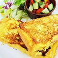 msk♪'s cooksnap of when they made 甘くない＊ハム＆チーズのフレンチトースト.