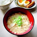 いなばっくす☆'s cooksnap of when they made 栄養士ママ☆えのき茸と豆腐の味噌汁.