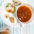 ☆あさ's cooksnap of when they made 簡単ひな寿司☆枝豆とたくあん入りご飯で☆.