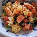 yukoko☆'s cooksnap of when they made 小松菜とベーコンのガーリック炒飯。.