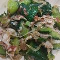 クック24GY03☆'s cooksnap of when they made レンジ1分半★夏バテに長ネギ梅豚★常備菜.