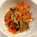CHISA☆ごはん♪'s cooksnap of when they made レンジで簡単。ナスと人参の生姜醤油和え。.